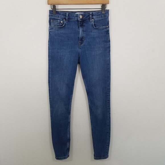 Zara Denim - Zara HIgh Rise Stretch Super Skinny Jeans Size 8